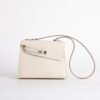 Full Handmade Kelly Desordre 20CM Epsom Leather CK10 Craie Silver Hardware
