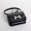 Australia Sydney Box Leather Constance 18CM CK89 Noir Silver Hardware