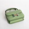 Luxury Shoulder Bag Constance 18CM 3I Vert Criquet Epsom Leather Lizard Buckle