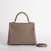 Luxury Women’s Bag Kelly 25CM Togo Leather CC18 Etoupe Gold Hardware
