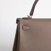 Luxury Women’s Bag Kelly 25CM Togo Leather CC18 Etoupe Gold Hardware