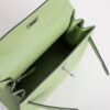 Luxury Handbag Kelly Sellier 25CM 3I Vert Criquet Epsom Leather Silver Hardware