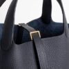 wsxc1733496575999_2 Full Handmade 2Z Blue Nuit Clemence Leather Picotin 18CM Gold Hardware