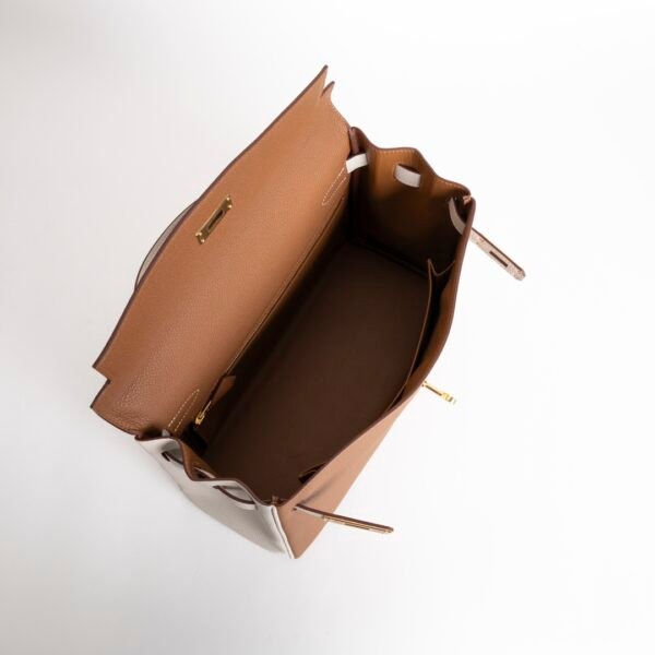 Women’s Bag Kelly 32CM Togo Leather 37 Gold / 10 Craie Gold Hardware