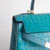 wsxc1734109048649_4 Handmade Hermes Kelly 32CM Matte Niloticus Crocodile 7F Blue Paon / 3Z Blue Saint Cyr Gold Hardware