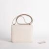 UK London CK10 Craie Epsom Leather Constance 18CM With Mirror Silver Hardware