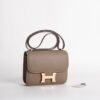 Full Handmade Constance 18CM with Mirror Epsom Leather 18 Etoupe Rose Gold Hardware