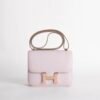 wsxc1734965918592_0 Women’s Shoulder Bag Chevre Leather Constance 18CM 09 Mauve Pale Rose Gold Hardware