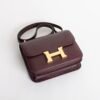 wsxc1734966076215_2 Canada Ottawa Hermes CC57 Bordeaux Swift Leather Constance 18CM Gold Hardware