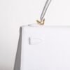 Women’s Tote Bag Kelly Seller 25CM Epsom Leather 01 Blanc Gold Hardware