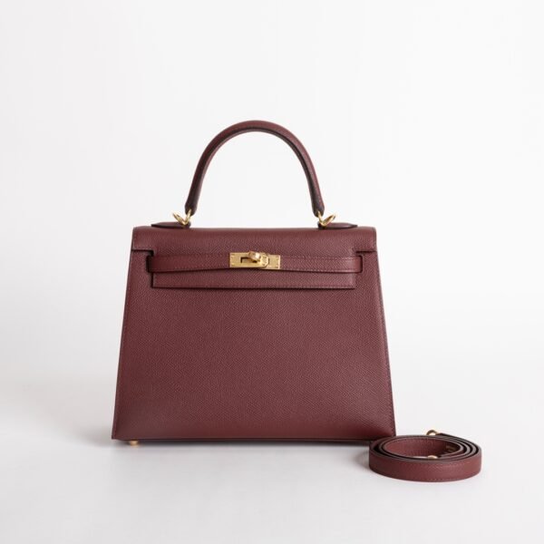 USA Los Angeles Kelly Seller 25CM Epsom Leather CC55 Rouge H Gold Hardware