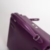 Women’s Bag Kelly 25CM Swift Leather P9 Anemone Silver Hardware