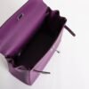 Women’s Bag Kelly 25CM Swift Leather P9 Anemone Silver Hardware