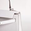 Australia Canberra Kelly Seller 25CM Epsom Leather M4 Gris Pale Silver Hardware