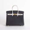 Special Order Birkin 25CM Togo Leather Black / White Brush Gold Hardware