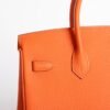 wsxc1735232612652_2 Canada Ottawa Togo Leather CK93 Orange Birkin 25CM Silver Hardware