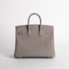 Luxury Women’s Bag Birkin 25CM Togo Leather M8 Gris Asphalt Silver Hardware