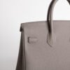 Luxury Women’s Bag Birkin 25CM Togo Leather M8 Gris Asphalt Silver Hardware
