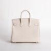 Full Handmade Birkin 25CM Togo Leather CK10 Craie Silver Hardware