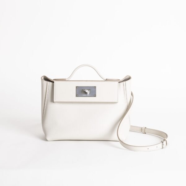 wsxc1736173768203_0-scaled-2 Full Handmade Hermes 8L Beton Evercolor / Swift Leather Kelly 2424 Mini Silver Hardware