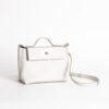 Full Handmade Hermes 8L Beton Evercolor / Swift Leather Kelly 2424 Mini Silver Hardware
