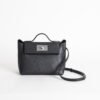 Australia Sydney Kelly 2424 Mini CK89 Noir Evercolor/ Swift Leather Silver Hardware