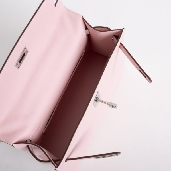 wsxc1736526201926_5-scaled-1 Australia Kelly Pochette 22cm Swift Leather 3Q Rose Sakura Silver Hardware