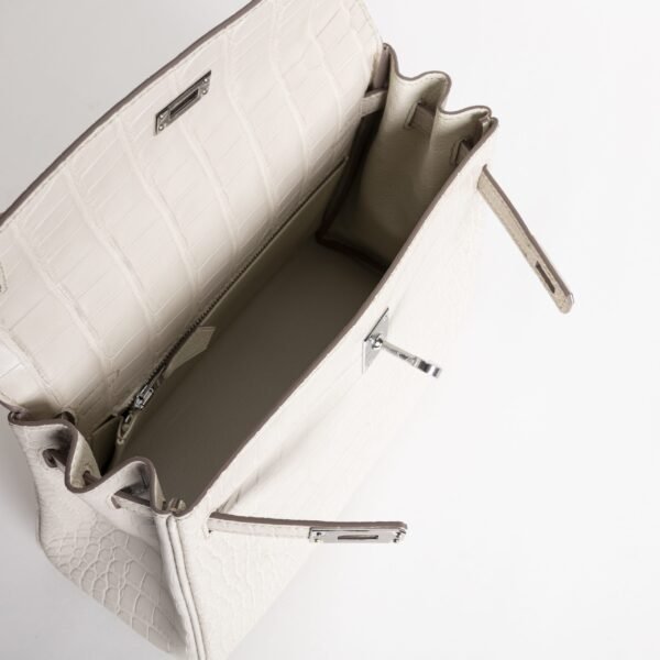 wsxc1736526298151_5-scaled-1 Luxury Handbag Matte Alligator Crocodile Kelly 25CM 8L Beton Silver Hardware