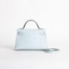 Hermes Bag Price Mini Kelly 19CM Epsom Leather T0 Blue Brume Gold Hardware