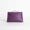 Canada Toronto Hermes Swift Leather Kelly Pochette 22cm P9 Anemone Silver Hardware