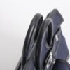 Hermens Birkin Cargo 25CM 89 Noir Calf Leather / Deep Blue Canvas Silver Hardware