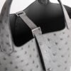 Hermes Bag Price Ostrich Leather Picotin Lock 18CM 0L Gris Meyer Silver Hardware