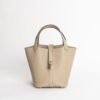 wsxc1740065132330_0-1-scaled-2 Full Handmade Hermes Picotin Lock 18CM S2 Gris Trench Clemence Leather Gold Hardware