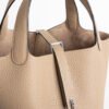 Australia Sydney Picotin Lock 18CM Clemence Leather S2 Gris Trench Silver Hardware