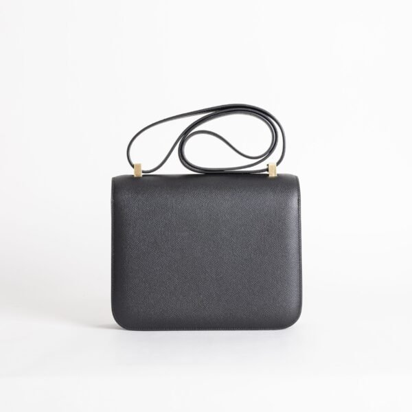 USA Los Angeles Hermes Constance 24CM Epsom Leather 89 Noir Rose Gold Hardware