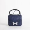 wsxc1740500967268_0-scaled-2 UK London Hermes Constance 18CM Ostrich Leather CK73 Blue Saphir Silver Hardware