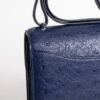 wsxc1740500967268_3 UK London Hermes Constance 18CM Ostrich Leather CK73 Blue Saphir Silver Hardware