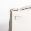 Hermes Evening Bag Kelly Pochette 22cm Swift Leather CC10 Craie Gold Hardware