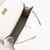 Hermes Evening Bag Kelly Pochette 22cm Swift Leather CC10 Craie Gold Hardware